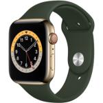 Grünes Apple Watch Uhrenzubehör aus Edelstahl mit OLED-Zifferblatt mit GPS mit LTE für Herren 