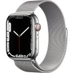 Silberne Apple Watch Series 8 Watch OS Smartwatches mit OLED-Zifferblatt mit GPS mit 3G mit Barometer für Herren 