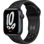 Anthrazitfarbenes Apple Watch Uhrenzubehör aus Aluminium mit OLED-Zifferblatt mit GPS mit LTE für Herren 
