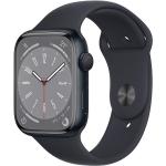 Apple Watch (Series 8) 2022 GPS 41 mm - Aluminium Mitternacht - Sportarmband Schwarz