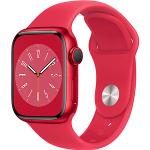 Rote Wasserdichte Apple Watch Series 8 Smartwatches mit GPS mit Schrittzähler 