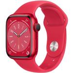Rote Apple Watch Series 8 Smartwatches mit GPS für Damen 