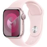 Pinke Wasserdichte Apple Watch Smartwatches aus Aluminium mit GPS mit Schrittzähler 