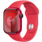 Rote Apple Watch Bürouhren aus Aluminium mit GPS 