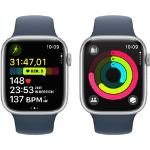 Silberne Apple Watch Smartwatches aus Aluminium mit GPS 