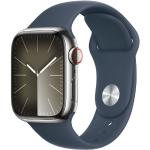 Silberne Apple Watch Smartwatches aus Edelstahl mit GPS 