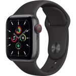 Graue Apple Watch SE Smartwatches aus Aluminium mit GPS mit LTE 