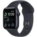 Apple Watch (Series SE) 2022 GPS 40 mm - Aluminium Schwarz - Sportarmband Schwarz