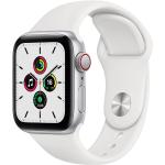 Apple Watch (Series SE) 2022 GPS 44 mm - Aluminium Silber - Sportarmband Weiß