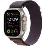 Indigofarbenes Apple Watch Ultra Uhrenzubehör mit GPS mit Titanarmband 