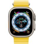 Blaue Wasserdichte Apple Watch Smartwatches mit OLED-Zifferblatt mit GPS mit Bluetooth mit Höhenmesser mit Titanarmband zum Fitnesstraining 