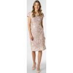 Rosa Unifarbene Elegante Apriori Rundhals-Ausschnitt Spitzenkleider aus Spitze für Damen Größe XL 