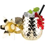 Goldene Antike APS Cocktailgläser aus Edelstahl spülmaschinenfest 
