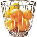 Silberne Moderne APS Runde Obstschalen & Obstschüsseln glänzend aus Edelstahl 