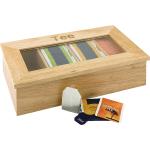 Reduzierte APS Teeboxen aus Holz mit Deckel 1-teilig 