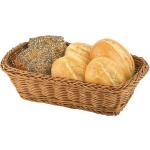 Beige Rechteckige Brotkörbe & Brotschalen aus Kunststoff bruchsicher 12-teilig 