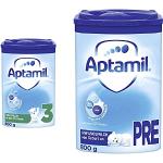 Aptamil Pronutra-ADVANCE 3, Folgemilch ab dem 10. Monat, Baby-Milchpulver (1 x 800 g) & Pronutra-ADVANCE PRE, Anfangsmilch von Geburt an, Baby-Milchpulver (1 x 800 g)