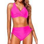 Pinke Bikini-Tops mit Meer-Motiv aus Spitze gepolstert für starken Halt für Damen Größe S 2-teilig 