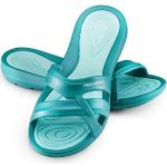 Aquablaue Aquaspeed Badeschlappen aus Polyester leicht für Damen Größe 38 