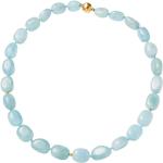 Hellblaue Elegante Magnetketten mit Echte Perle für Damen 