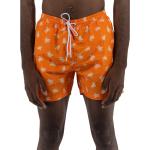 Reduzierte Orange AQUASCUTUM Boxer-Badehosen mit Klettverschluss für Herren Größe XL für den für den Winter 