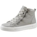 Reduzierte Graue Ara High Top Sneaker & Sneaker Boots aus Leder für Damen Größe 41,5 