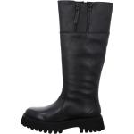 Schwarze Ara High-Heel Stiefel aus Leder für Damen Größe 39 