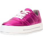 Pinke Ara Low Sneaker in Breitweite aus Leder für Damen Größe 40 