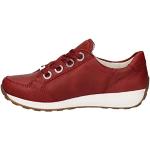 Reduzierte Rote Ara Osaka Low Sneaker mit Schnürsenkel aus Leder Gefüttert für Damen Größe 40 für den für den Winter 