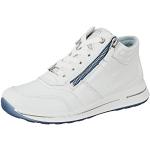 Reduzierte Weiße Ara Osaka Low Sneaker in Breitweite aus Leder für Damen Größe 36 