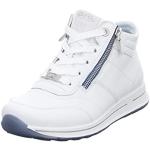 Reduzierte Weiße Ara Osaka Low Sneaker in Breitweite aus Leder für Damen Größe 38,5 