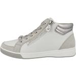 Reduzierte Silberne Ara High Top Sneaker & Sneaker Boots aus Leder atmungsaktiv für Damen Größe 39 