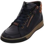 Blaue Casual Ara HighSoft High Top Sneaker & Sneaker Boots mit Schnürsenkel aus Leder für Damen Größe 43 mit Absatzhöhe bis 3cm 