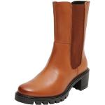 Braune Ara Chelsea Ankle Boots & Klassische Stiefeletten aus Leder Größe 36,5 