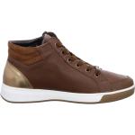 Reduzierte Braune Ara High Top Sneaker & Sneaker Boots aus Leder für Damen Größe 40 