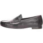 Schwarze Elegante Slipper aus Leder für Damen Größe 37,5 