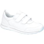 Reduzierte Weiße Ara Osaka Runde Low Sneaker mit Klettverschluss in Normalweite aus Glattleder mit herausnehmbarem Fußbett für Damen mit Absatzhöhe bis 3cm 
