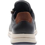 Dunkelblaue High Top Sneaker & Sneaker Boots mit Reißverschluss in Komfortweite aus Glattleder für Damen Größe 36 