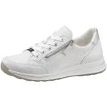 Weiße Ara Osaka Low Sneaker mit Reißverschluss aus Leder atmungsaktiv für Damen Größe 40,5 