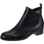 Reduzierte Schwarze Ara Runde Blockabsatz Ankle Boots & Klassische Stiefeletten mit Reißverschluss aus Leder für Damen Größe 41 