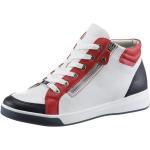 Reduzierte Rote Ara Runde High Top Sneaker & Sneaker Boots mit Reißverschluss in Normalweite aus Glattleder atmungsaktiv für Damen Größe 40,5 
