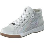 Silberne Ara High Top Sneaker & Sneaker Boots in Komfortweite aus Leder mit herausnehmbarem Fußbett für Damen Größe 40,5 