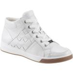 Weiße Geflochtene Ara High Top Sneaker & Sneaker Boots mit Reißverschluss in Normalweite aus Leder für Damen Größe 40,5 