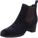 Blaue Unifarbene Ara Florenz Runde Blockabsatz Ankle Boots & Klassische Stiefeletten für Damen 