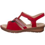 Ara Shoes Leder-Sandalen in Rot | Größe 37
