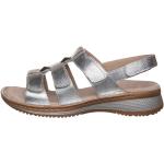 Ara Shoes Leder-Sandalen in Silber | Größe 42