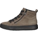 Reduzierte Dunkelgrüne Ara High Top Sneaker & Sneaker Boots mit Reißverschluss aus Leder für Damen Größe 43 