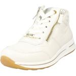 Reduzierte Cremefarbene Unifarbene Ara Osaka High Top Sneaker & Sneaker Boots mit Reißverschluss aus Leder für Damen Größe 39 mit Absatzhöhe bis 3cm 