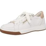 Weiße Ara Low Sneaker mit Schnürsenkel aus Leder für Damen Größe 40 