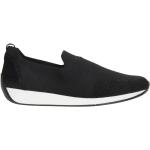 Schwarze Ara Slip-on Sneaker ohne Verschluss in Komfortweite aus Frottee für Damen Größe 35 